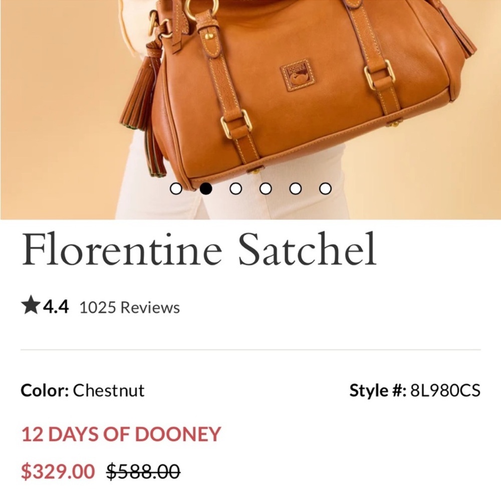 Dooney & Bourke Florentine Leather - Picture 4 of 4